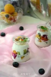 Make Oatmeal fruit yogurt cup step 5