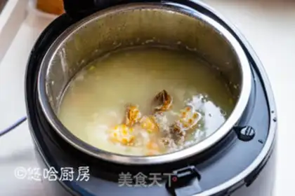 Make quinoa abalone congee step 6