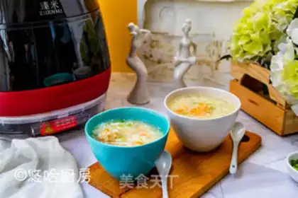 Make quinoa abalone congee step 7