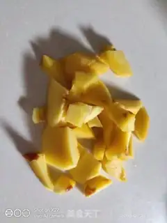 Make Sour cream peach juice step 1