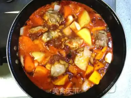 Make Spicy potato chicken step 7