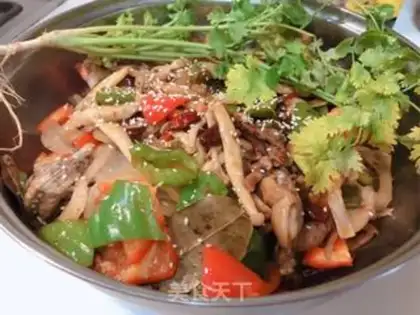Make Spicy-dried ox frog step 17