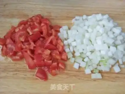 Make Tomato toad noodles step 2