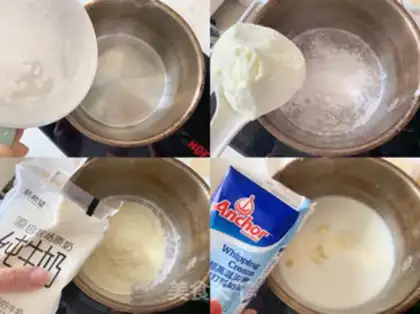 Make Milk bricks step 1