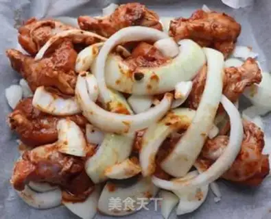 Make Onion roasting wings step 2