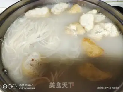 Make Shrimp tofu noodles step 1