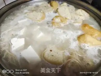 Make Shrimp tofu noodles step 2