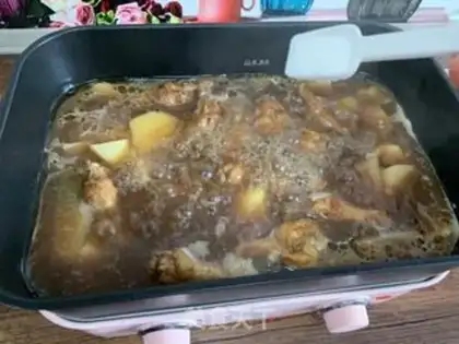 Make Chicken wings and potatoes step 15