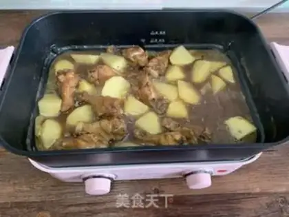 Make Chicken wings and potatoes step 16