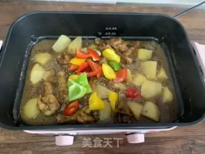 Make Chicken wings and potatoes step 17