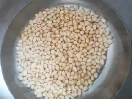 Make Three-coloured beans step 2