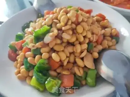 Make Three-coloured beans step 10
