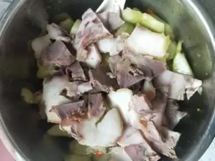 Make cucumber with pork step 4