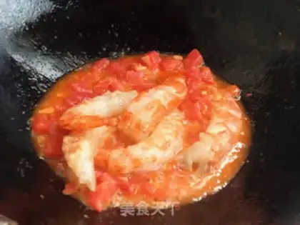 Make Red shrimp pasta step 6
