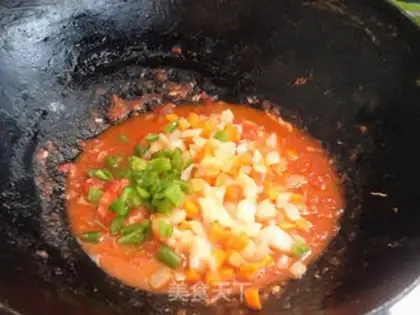 Make Red shrimp pasta step 7