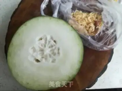 Make Shrimp-skin-burning melon step 0