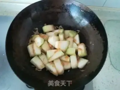 Make Shrimp-skin-burning melon step 3