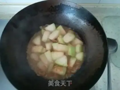 Make Shrimp-skin-burning melon step 4