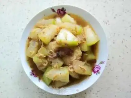 Make Shrimp-skin-burning melon step 5