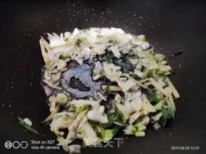 Make Celery and shrimp step 2