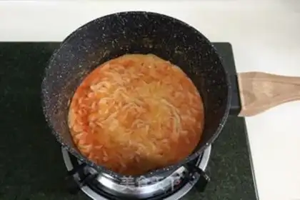 Make Milk turkey noodles step 6