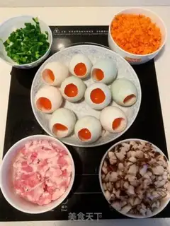 Make Five spicy rice eggs step 0