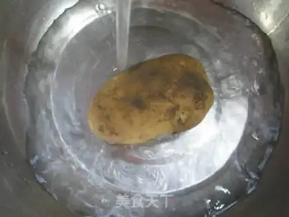 Make ♪ Black-muck potato fried fans ♪ step 1