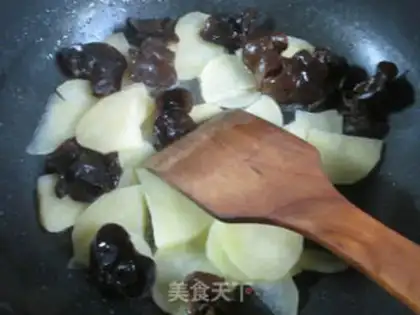 Make ♪ Black-muck potato fried fans ♪ step 5