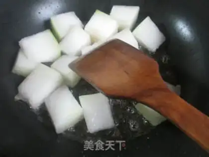 Make The old tofu burns the melon step 3