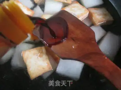 Make The old tofu burns the melon step 5