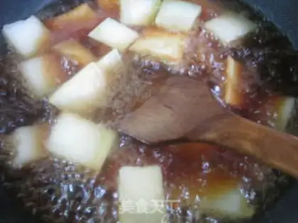 Make The old tofu burns the melon step 9