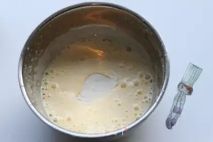 Make Low sugar, hot chocolate cake step 2