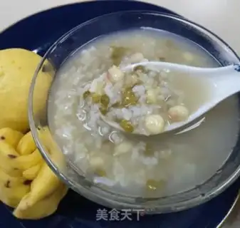 Make Green bean congee step 5