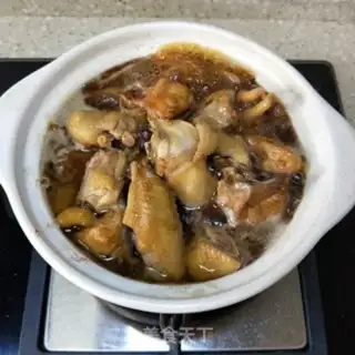 Make Tea mushroom chicken stew step 11