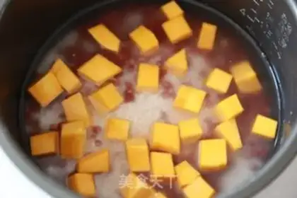 Make Pumpkin red beans step 3