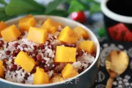Make Pumpkin red beans step 5