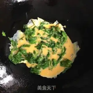 Make Celery leaves and eggs step 3