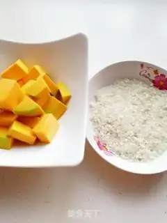 Make Pumpkin porridge step 1