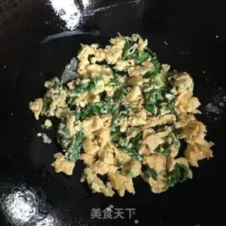 Make Celery leaves and eggs step 4