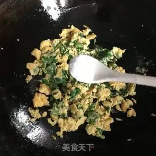 Make Celery leaves and eggs step 5