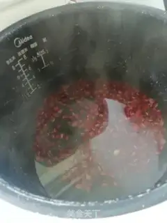 Make Blueberry red bean Simillo step 1