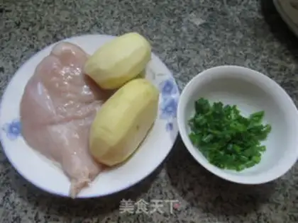 Make Chicken chest fried potatoes step 0