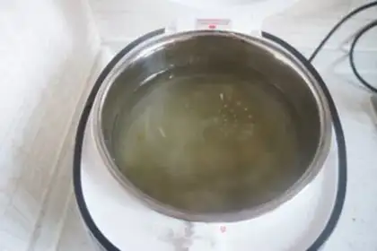 Make Green bean congee step 1