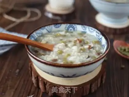 Make Green bean congee step 3