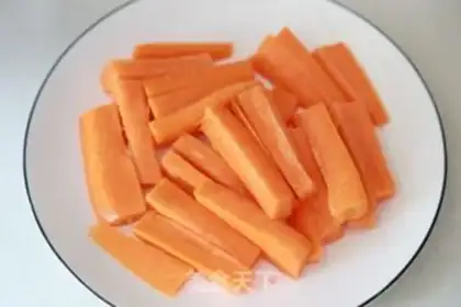 Make Poofed carrots step 1