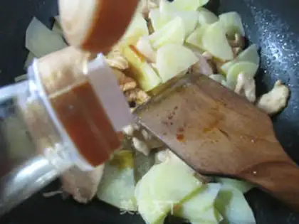 Make Chicken chest fried potatoes step 11
