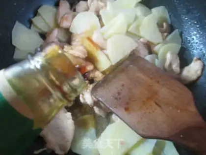Make Chicken chest fried potatoes step 12