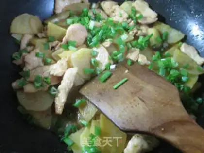 Make Chicken chest fried potatoes step 14