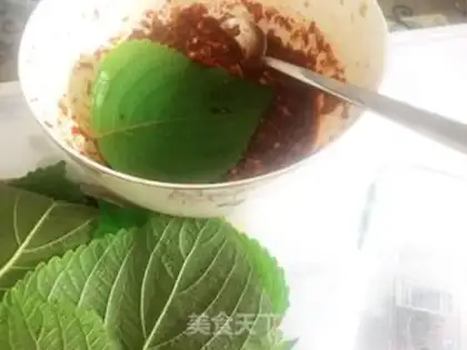 Make Garlic pepper sauce suco leaves step 7