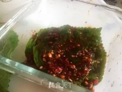 Make Garlic pepper sauce suco leaves step 9